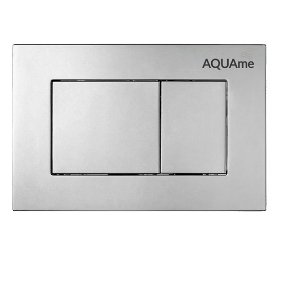 AQUAme Панель смыва для инсталляции, сатин AQM4102S - фото 325771
