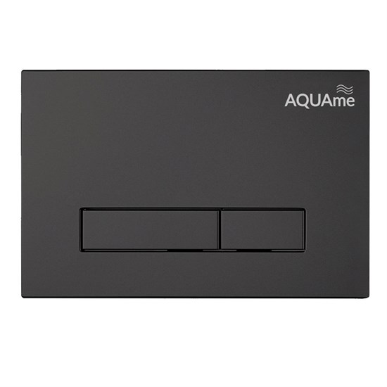 AQUAme Панель смыва для инсталляции, черный AQM4103B - фото 325775