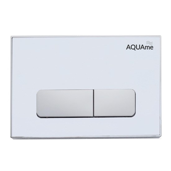 AQUAme Панель смыва для инсталляции акриловая, белый AQM4104W - фото 325783