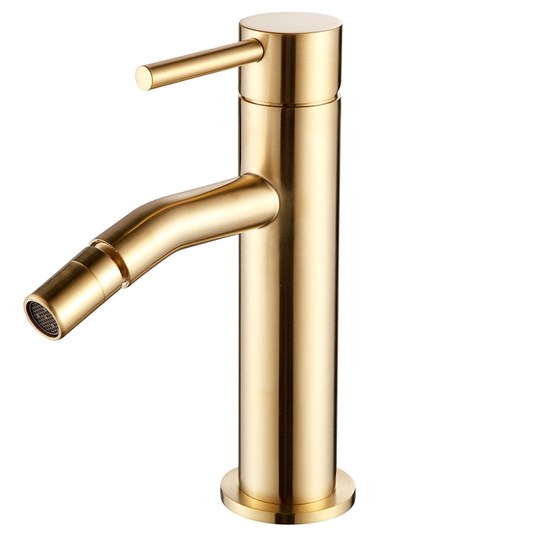 AQUAme Siena Смеситель для биде однорычажный, Glossy gold AQM6216GG - фото 326184