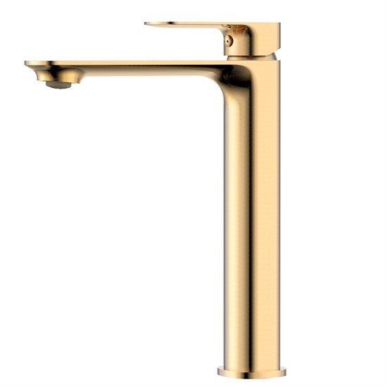 AQUAme Monza Смеситель для раковины однорычажный, Brushed gold AQM6314BG - фото 326227