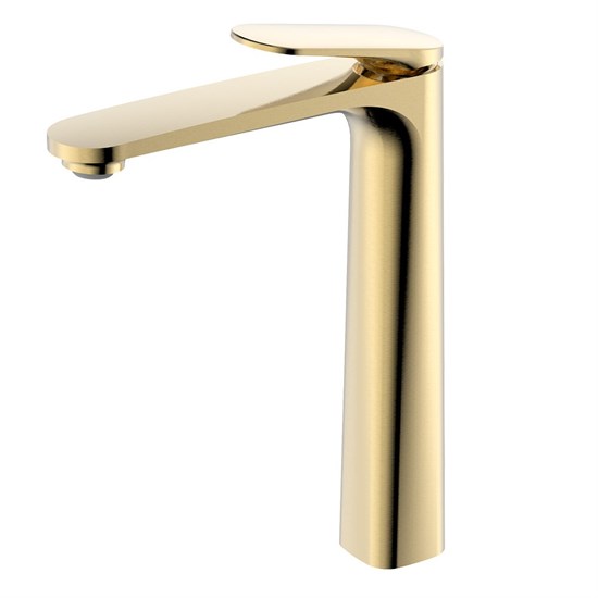 AQUAme Imola Смеситель для свободностоящей раковины , без донного клапана, Brushed gold AQM6714BG - фото 326493
