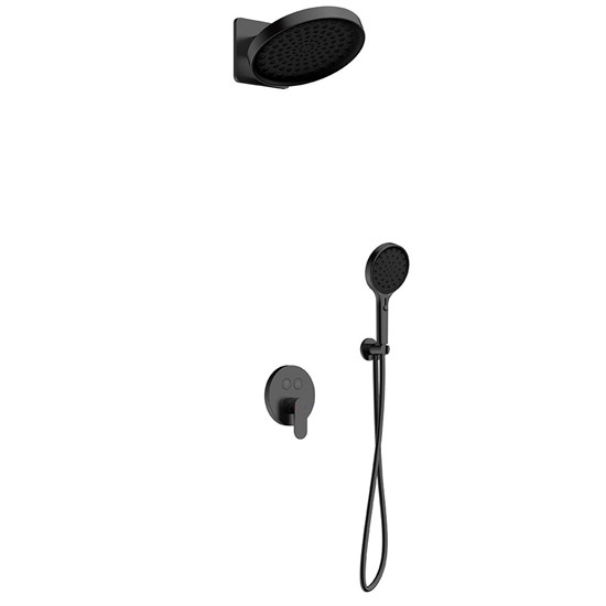 AQUAme Набор для комплектации душа со смесителем, Gun metal AQM8402GM - фото 326936