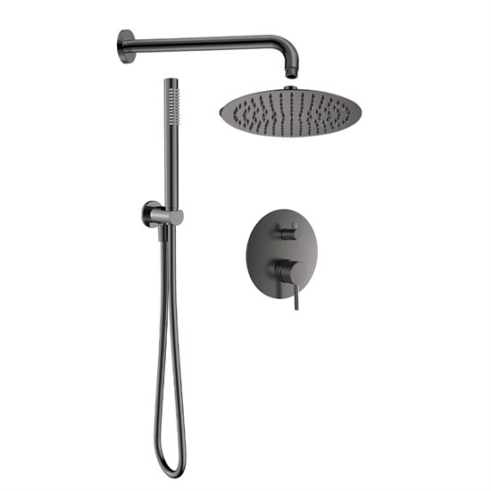 AQUAme Набор для комплектации душа со смесителем, металл AQM8404GM - фото 326967