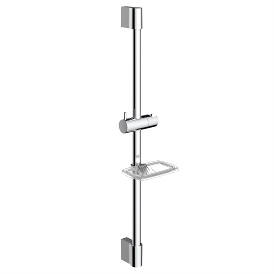 AQUAme Душевая штанга 640мм с мыльницей, Хром AQM8203CR - фото 327152