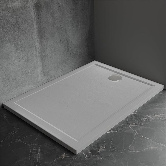 VECONI Pietra Душевой поддон квадратный, 1000x1000x30, искусственный камень, серый PT-G-100100-RU - фото 327582