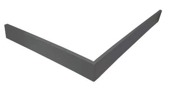 VECONI Pietra Экран для душевого поддона, 800x800x30, гелькоут и стекловолокно, антрацитово-серый PS-AG-8080-RU - фото 327601
