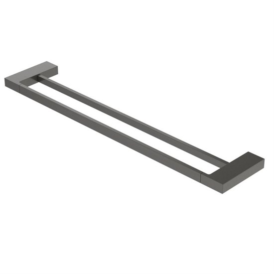 CEZARES Slider Полотенцедержатель двойной 60 см, исполнение оружейная сталь SLIDER-THD-60-GM - фото 328156