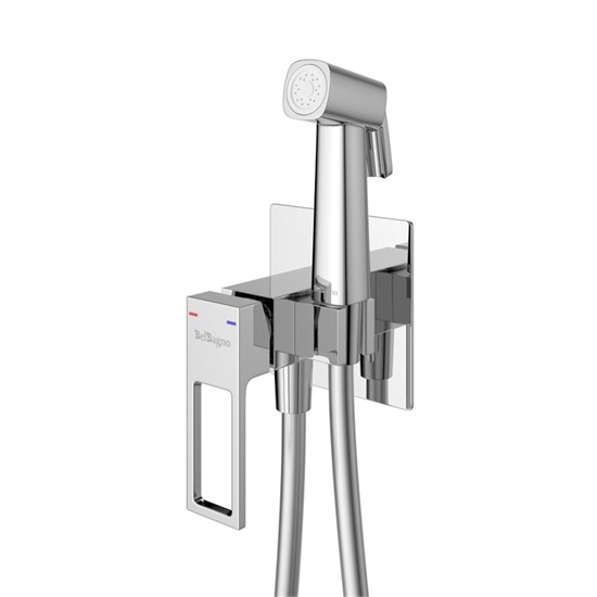 BELBAGNO Luce Гигиенический душ со смесителем, хром LUC-HGN-CRM - фото 328435
