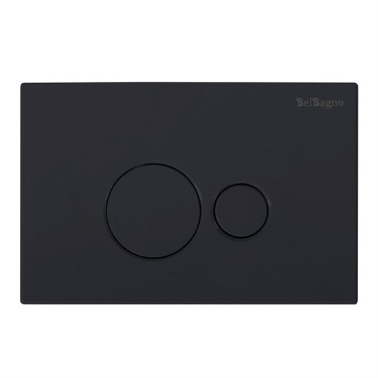 BELBAGNO Кнопка смыва BB084NERO, чёрная матовая BB084NERO - фото 328651