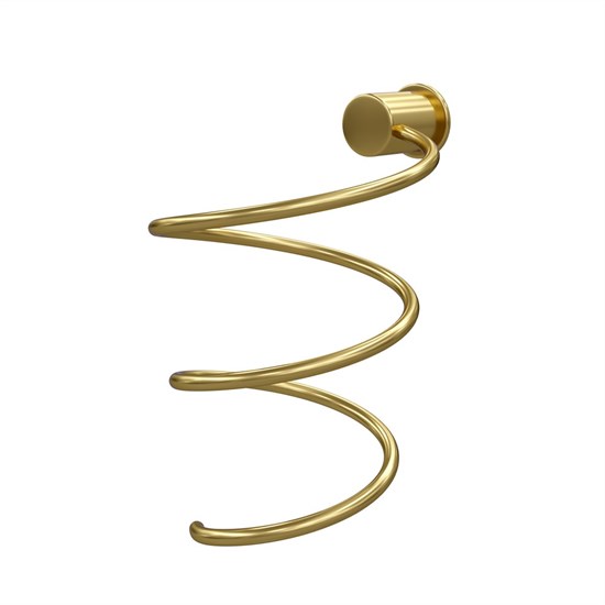 WASSERKRAFT K-1080BRUSHED GOLD Держатель фена, матовое золото WASSERKRAFT 1080BG - фото 328966