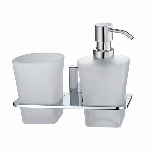 WASSERKRAFT Leine K-5089 Держатель стакана и дозатора, хром WASSERKRAFT 5089 - фото 329587