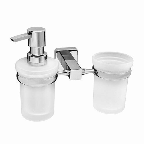 WASSERKRAFT Lippe K-6589 Держатель стакана и дозатора, хром WASSERKRAFT 6589 - фото 329779