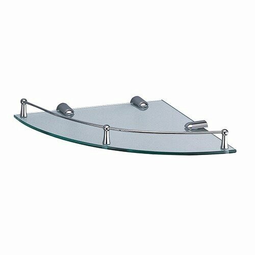 WASSERKRAFT K-544 Полка стеклянная угловая, хром WASSERKRAFT 544 - фото 329927