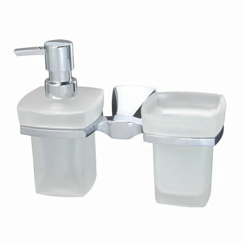 WASSERKRAFT Wern K-2589 Держатель стакана и дозатора, хром WASSERKRAFT 2589 - фото 330577