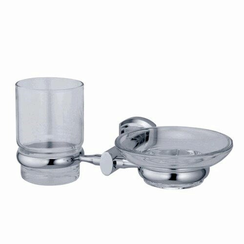 WASSERKRAFT Oder K-3026 Держатель стакана и мыльницы, хром WASSERKRAFT 3026 - фото 330653