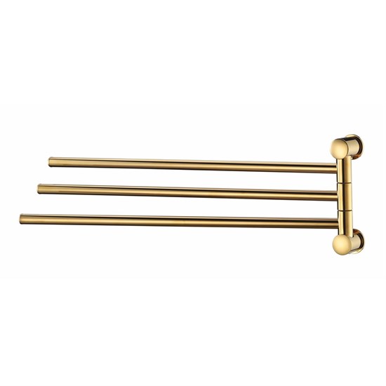 WASSERKRAFT K-1033POLISHED GOLD Держатель полотенец тройной, золото WASSERKRAFT 1033PG - фото 331169