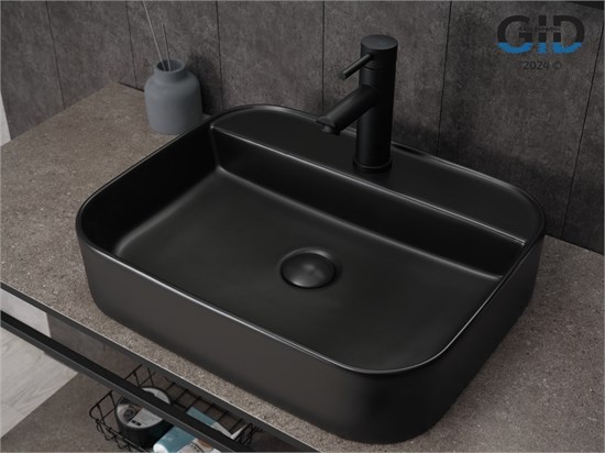 GID Раковина Bm9550 53364 накладная черная матовая 50x40x11 GID-53364 - фото 332356