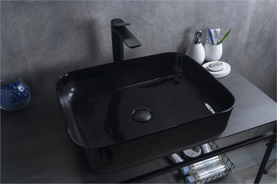 GID Раковина BL1304 53351 накладная черная глянцевая 50x39x13 GID-53351 - фото 332426