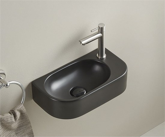 GID Раковина Bm9274L 62204L подвесная черная матовая 40x21.5x12 GID-62204L - фото 332733