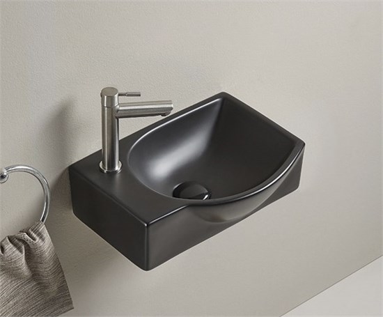 GID Раковина Bm9276R 62205R подвесная черная матовая 40.5x28x14 GID-62205R - фото 332735