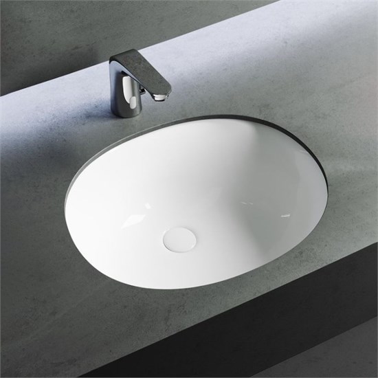 GID Раковина Yj837 71164 встаиваемая снизу белая 53x44.5x22 GID-71164 - фото 332755
