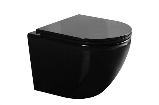 GID Унитаз подвесной Tr2122BL 62237Y черная глянцевая 51x36x36 GID-62237Y - фото 332970