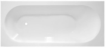 AQUANET Lotos Stone Ванны из искусственного камня прямоугольная пристенная размер 180x80 см, цвет белый AQUANET-AQ-00332894 - фото 333476