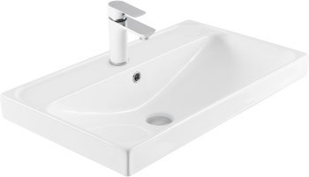 AQUANET Flash Mini Раковина полувстраиваемая ширина 60 см, белый AQUANET-342053 - фото 334327
