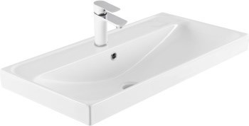 AQUANET Flash Mini Раковина полувстраиваемая ширина 70 см, белый AQUANET-342054 - фото 334334