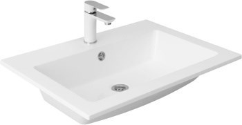 AQUANET Elektra Раковина полувстраиваемая ширина 60 см, белый AQUANET-270160 - фото 334359