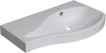 AQUANET Soprano Раковина полувстраиваемая ширина 95 см, белый AQUANET-169395 - фото 334382