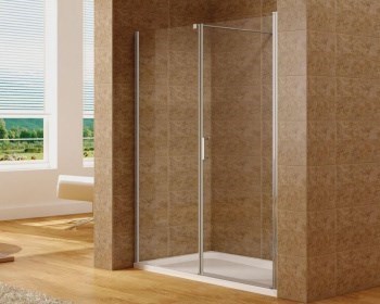 AQUANET Cinetic Душевой уголок квадратный дверь распашная размер 90x90 см профиль - хром / стекло - прозрачное AQUANET-AE12-N-90H190U-CT + AE12-F-90H190U-CT - фото 334858