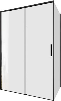 AQUANET Pleasure Evo Душевой уголок прямоугольный двери раздвижные размер 130x80 см профиль - черный / стекло - прозрачное AQUANET-AE65-130x80-BT - фото 335321