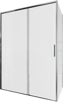 AQUANET Pleasure Evo Душевой уголок прямоугольный двери раздвижные размер 140x80 см профиль - хром / стекло - прозрачное AQUANET-AE65-140x80-CT - фото 335354