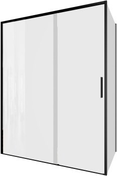 AQUANET Pleasure Evo Душевой уголок прямоугольный двери раздвижные размер 150x80 см профиль - черный / стекло - прозрачное AQUANET-AE65-150x80-BT - фото 335377