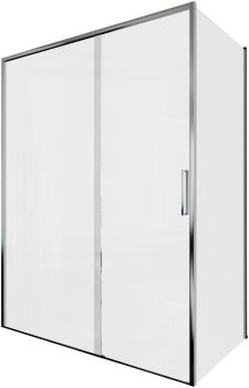 AQUANET Pleasure Evo Душевой уголок прямоугольный двери раздвижные размер 150x80 см профиль - хром / стекло - прозрачное AQUANET-AE65-150x80-CT - фото 335382