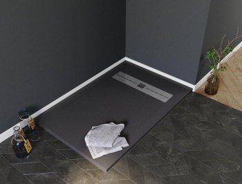 AQUANET Delight Душевой поддон прямоугольный размер 120x80 см, цвет черный AQUANET-258897 - фото 335629