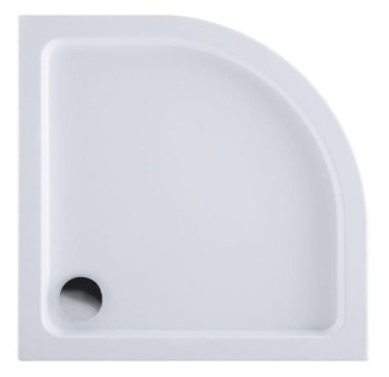 AQUANET GL180 Душевой поддон четверть круга размер 80x80 см, цвет белый AQUANET-265569 - фото 335780