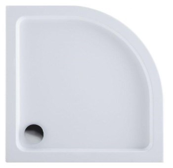 AQUANET GL180 Душевой поддон четверть круга размер 90x90 см, цвет белый AQUANET-265571 - фото 335796