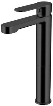 AQUANET Passion Смеситель для раковины высокий, цвет черный AQUANET-243294 - фото 336166