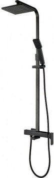 AQUANET Gotic Душевая стойка, цвет черный AQUANET-AF440-72-S-B - фото 336229