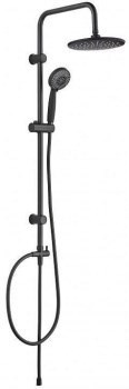 AQUANET Passion Душевая стойка, цвет черный AQUANET-AF300-70-R-B - фото 336243