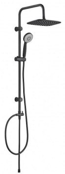 AQUANET Passion Душевая стойка, цвет черный AQUANET-AF300-70-RC-B - фото 336264