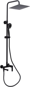 AQUANET Passion Душевая стойка, цвет черный AQUANET-AF300-72-S-B - фото 336291