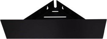 AQUANET Полка Магнум 28x28 черная матовая, угловая AQUANET-302225 - фото 336468