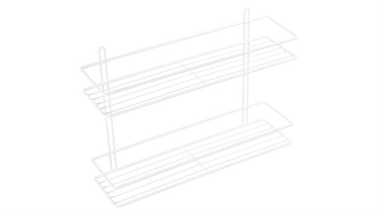 FIXSEN Полка прямая двухэтажная белая (FX-730W-2) FX-730W-2 - фото 337328