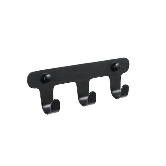 FIXSEN Планка 3 крючка PRACTICA, черный (FX-805B-3) FX-805B-3 - фото 337353