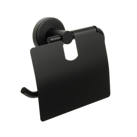 FIXSEN Бумагодержатель с крышкой черный  Comfort  Black (FX-86010) FX-86010 - фото 337743