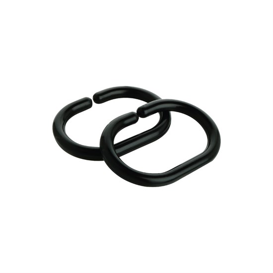 FIXSEN Кольца для шторки  12 шт черные (FX-1000В) FX-1000B - фото 337989